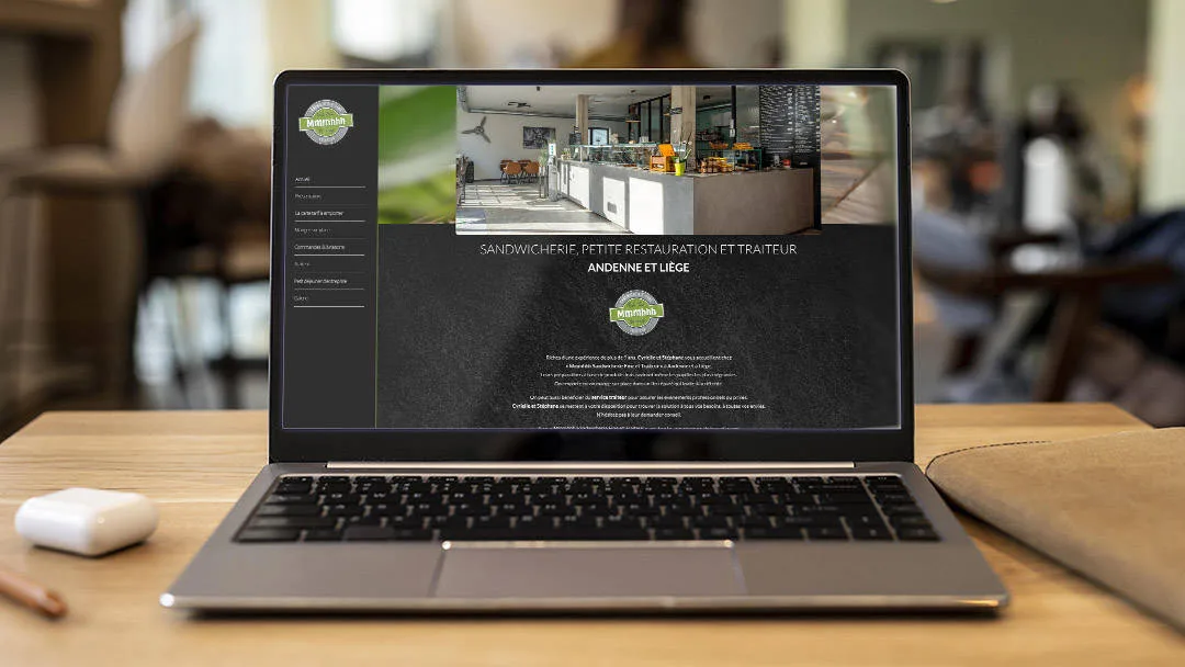 Création du site web Mmmhhh sandwicherie et traiteur