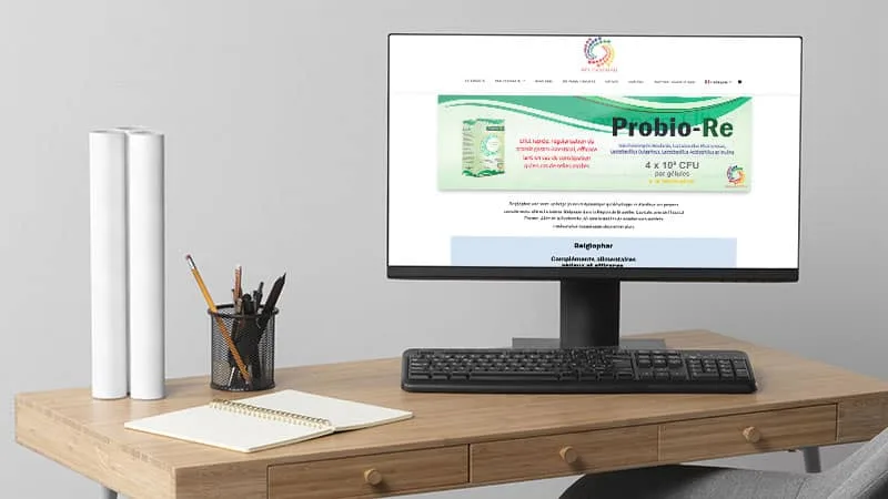 Aperçu du projet Belgiophar compléments alimentaires.