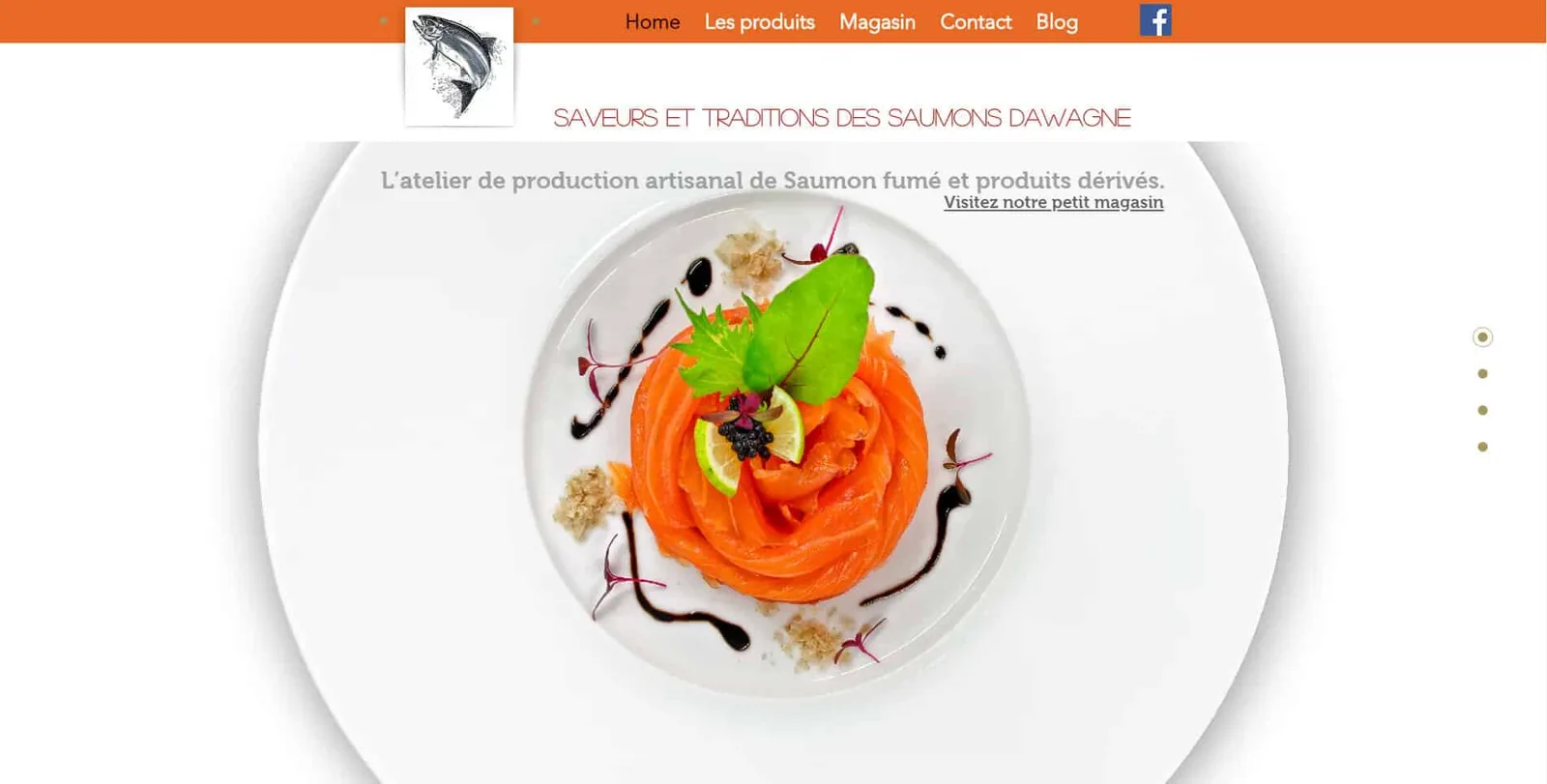 Création du site Saveurs et Traditions des Saumons Dawagne