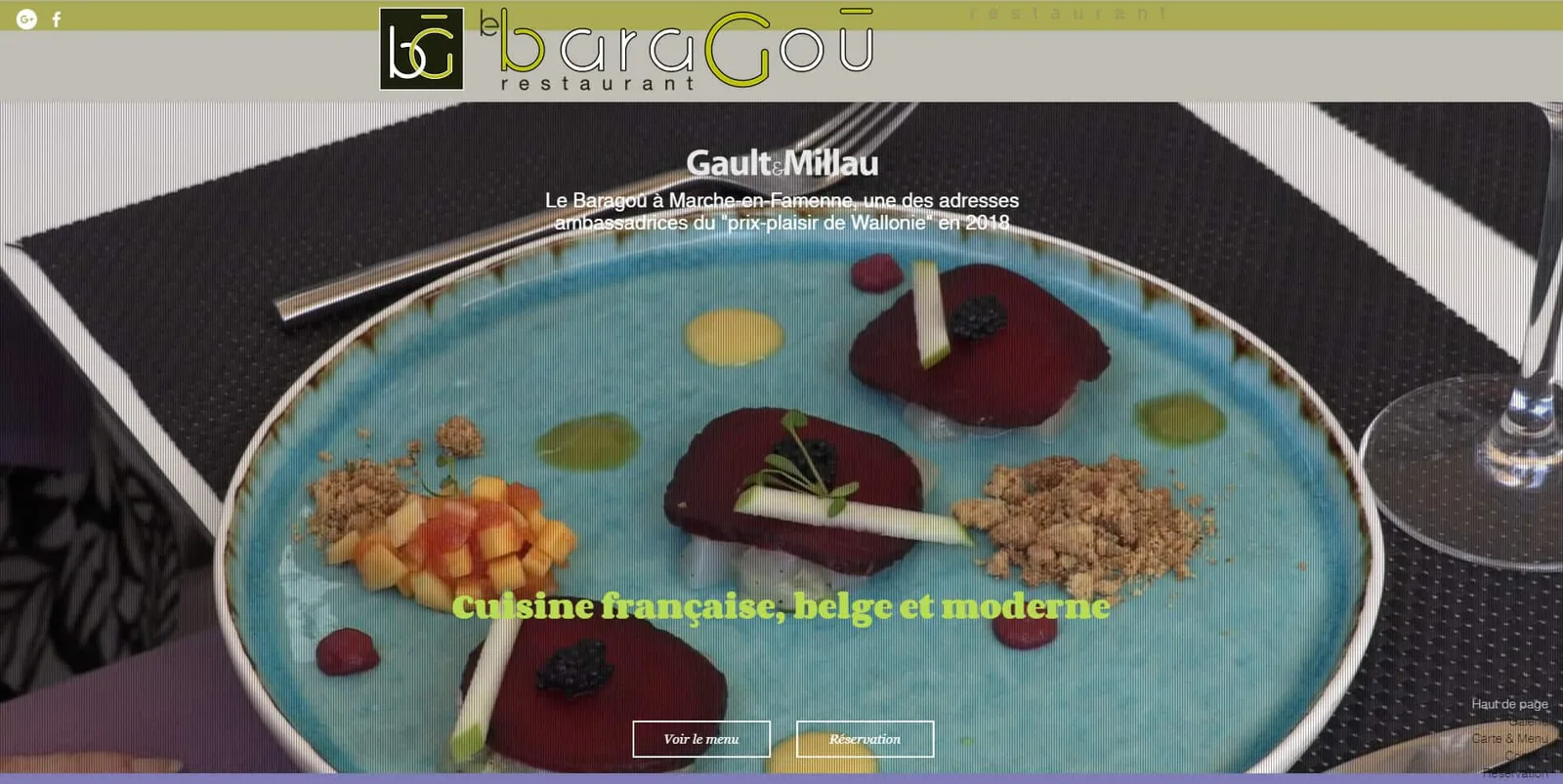 Création du site Restaurant le BaraGoû à Marche-en-Famenne