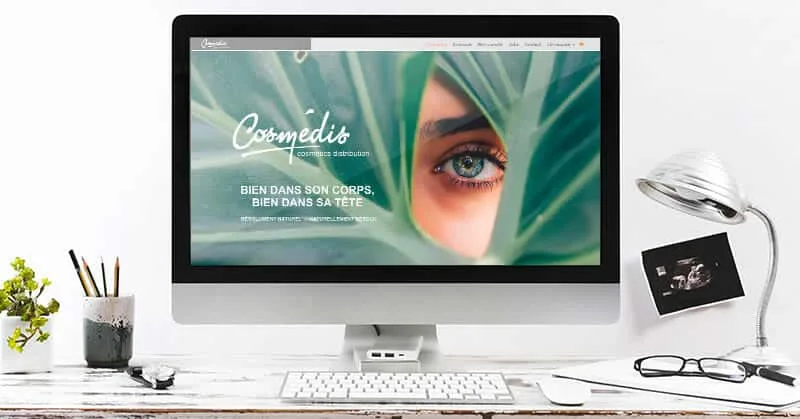 Aperçu du projet Création du site E-commerce de Cosmedis.
